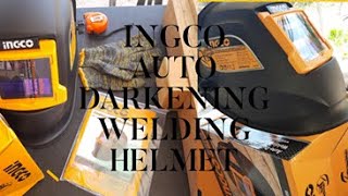 INGCO AUTO DARKENING WELDING HELMET UNBOXING amp TEST [upl. by Narag]