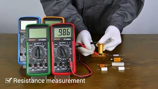 ANENG DT9205A Digital Multimeter ACDC Transistor Tester Electrical [upl. by Aicenaj645]