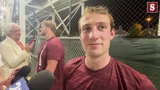 AUBURN POSTGAME PRESS CONFERENCE Kicker Zach Schmitt [upl. by Carlyn]