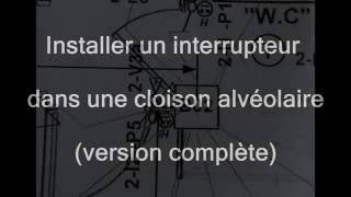 poser un interrupteur dans du placo alveolaire complet [upl. by Ajidahk]