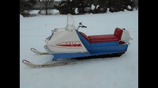 1969 Polaris COLT  vintage snowmobile  restored [upl. by Wellington372]