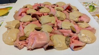 VITELLO TONNATO ALLA MANIERA ANTICA  La ricetta antica originale [upl. by Jamille]