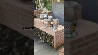 Amazing Brick Stove Ideas 🤩shors youtubeshorts [upl. by Weinman275]