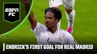 ENDRICK SCORES HIS FIRST GOAL FOR REAL MADRID 😱 WHAT A MOMENT‼ [upl. by Acired59]