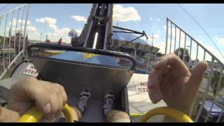 Ring of Fire Midway Carnival Fair Ride with GoPro Hero3 Black Edition Camera  FPV going Upside Down [upl. by Ecilef851]