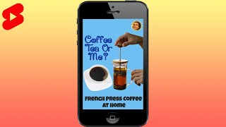 How to make a French Press Coffee at Home Shorts [upl. by Kev]