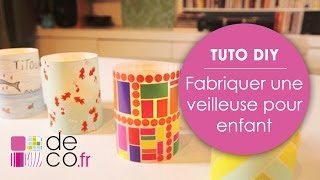 Fabriquer une veilleuse pour enfant tuto DIY [upl. by Mauretta]