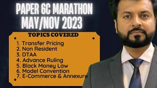 Marathon Revision Paper 6C International Tax  MAYNOV 2023  By CA Aarish Khan [upl. by Geordie]