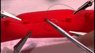 Figure 8 suture Proper Technique Example 2 [upl. by Tezile]