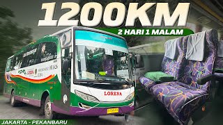 NAIK BUS LORENA RUTE PALING JAUH‼️Trip Jakarta  Pekanbaru with Lorena LE150 [upl. by Assetnoc735]