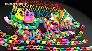 7 Paper Decorations  DIY How to make  JK Arts 1054 [upl. by Mimi]