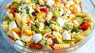 Quick and Easy Pasta Salad Recipe [upl. by Kristine]