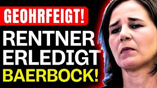 OHRFEIGE 💥 BAERBOCK wird von Rentner ERLEDIGT [upl. by Hairam]