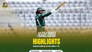 Highlights  1st T20i  Bangladesh vs Australia [upl. by Tevlev]