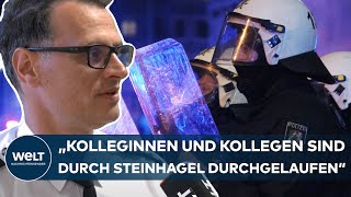 POLIZEI LEIPZIG quotAus einer Gruppe von 300 Gewaltbereiten begann der Angriff auf unsere Außenstellequot [upl. by Phionna793]