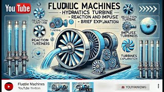 Fluid Machines Hydraulics Turbine Reaction and Impulse Turbines Brief Explanation [upl. by Kohler]