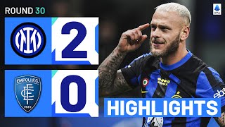 INTER  EMPOLI 20  HIGHLIGHTS  Dimarco Inspires League Leaders  Serie A 202324 [upl. by Lydon]