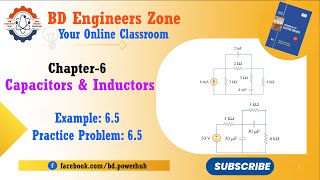 Capacitors and Inductors Chapter06  Example 65 amp PP 65 Fundamentals of Electric Circuits [upl. by Tniassuot]