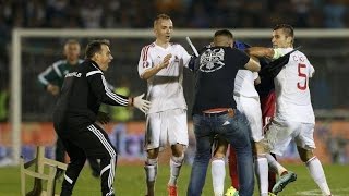 Albania Serbia Fight  Is that Normal [upl. by Arreyt]