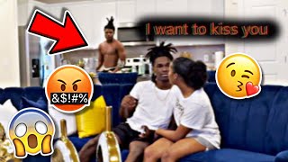 KISSING MY quotBOYFRIENDquot PRANK ON MY OVER PROTECTIVE BROTHER HILARIOUS REACTION [upl. by Hploda]