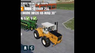 New Mod E19 10  Raba Steiger 250 amp John Deere DB120 48Row 30° farmingsimulator23 [upl. by Kym]