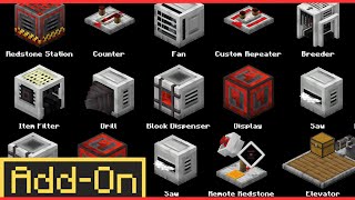 Bedrock Minecraft Gets A NEW Redstone Addon  Minecraft Marketplace Showcase [upl. by Blaine]