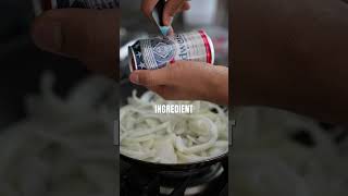 Using BEER to caramelized onion caramelizedonions cookinghacks [upl. by Ailemaj]