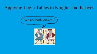 Knights and Knaves We are both knaves [upl. by Blunt]