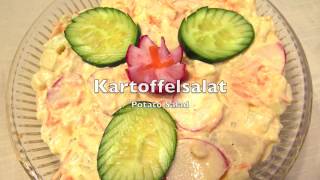 German Cuisine Kartoffelsalat Potato Salad [upl. by Yrrej]