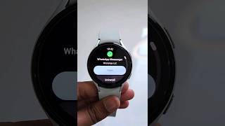 WhatsApp on Wear OS smartwatch samsung youtubeshorts shorts [upl. by Remmos]