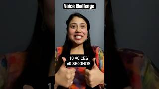 10 Voices in 60 seconds l Voice Challenge Akanksha Sharma shorts trending demonslayer [upl. by Ailel]