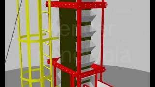 Elevador de Canecas  AutoCAD 3D [upl. by Ennovyhc935]