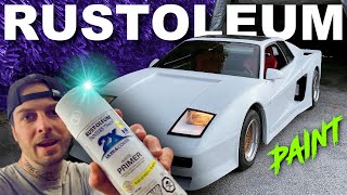 50 Rustoleum Paint Job quotHOW TOquot DIY  Ferrari Kitcar Gets Primer [upl. by Ondrea]