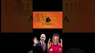 🤔 Ten Hag to ROMA asroma roma manu manutd manunited eriktenhag tenhag premierleague [upl. by Babbie]