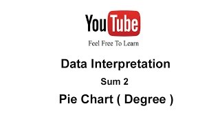 Data Interpretation Sum 2  Pie Chart Degree  Tamil [upl. by Geller]