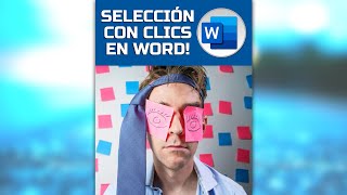 ⏺ Truco 4 Word  Selección con CLICS Cursos Word básico [upl. by Nauqat585]