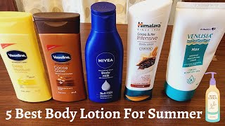 MINI REVIEWS OF 5 BODY LOTIONSBEST AND WORST❌❌5 AFFORDABLE BODY LOTIONSVASELINENIVEAHIMALAYA [upl. by Stillman]