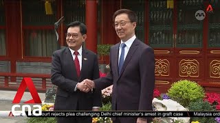 DPM Heng meets Chinas Vice President Han Zheng reaffirms deep and substantive bilateral ties [upl. by Coffeng]