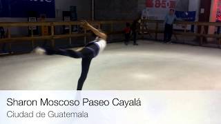 Sharon Moscoso Patinando Sobre Hielo en Paseo Cayalá Guatemala Figure Skating in Guatemala [upl. by Payton]