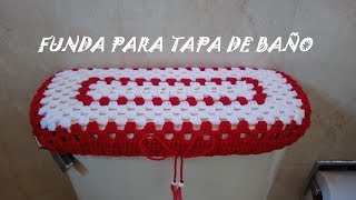 Funda para tapa de baño  tejido en crochet [upl. by Gun]