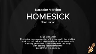 Noah Kahan  Homesick Karaoke Version [upl. by Varick]