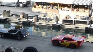 Lightning Mcqueen in Lights Motors Action extreme stunt show at Disneys Hollywood Studios [upl. by Leboff46]