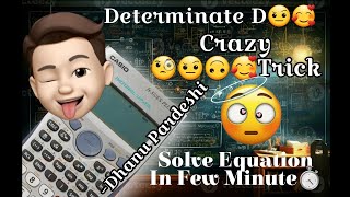 Determinate Solution TricksDhanu Crazy TricksMath××loverDhanu Mathematicianmathsshortsytlove [upl. by Enrobyalc25]