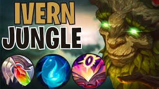 Season 14 Ivern Jungle Chill Gameplay guideCommentary Jungle pathing Tips and Tricks [upl. by Inele]