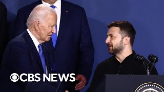 World leaders react to Biden exiting 2024 presidential race [upl. by Eigla]