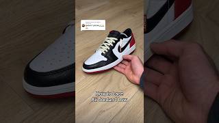 How to Lace Jordan 1 Lows 👟⚡️ [upl. by Anaitsirhc]