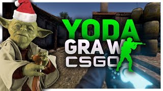 Mistrz YODA gra w CSGO  Człowiek TROLL na FFA [upl. by Etnovert]