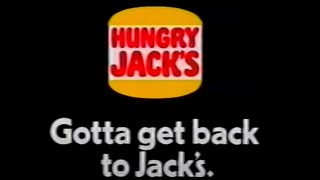 Hungry Jacks Featuring quotAgroquot Advert 1990 [upl. by Eelrehpotsirhc298]