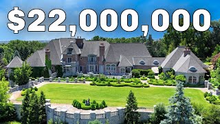 Inside a 22000000 Mega Mansion near Detroit Michigan [upl. by Oruhtra846]