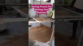 Sieving Process For Getting Fine Sand  viral shorts [upl. by Branch]